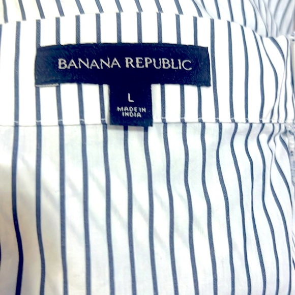 Banana Republic Off-Shoulder Striped Blouse - Picture 8 of 9